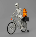 Animated Skeleton on a Bike Halloween Decorative Prop - Hyde & EEK! Boutique™