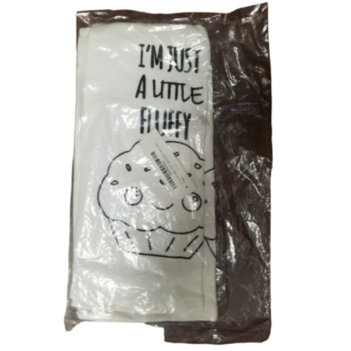 Generic Funny Dish Towel, I'm Just A Little Fluffy, Terry Cloth Towel, Baking Joke, Housewarming Gift, Cotton, White