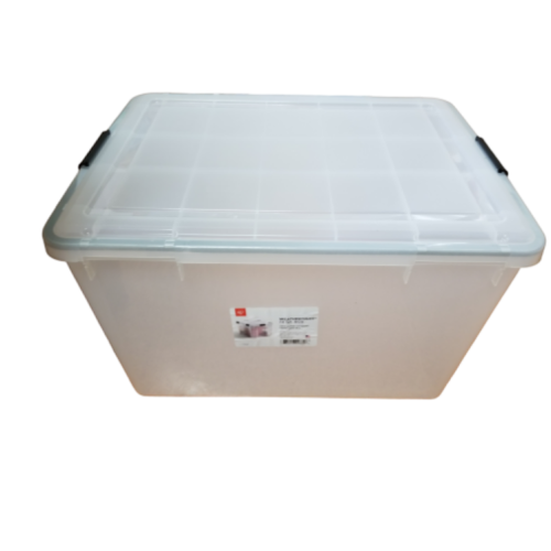 IRIS® Weathertight® Plastic Storage Container With Latch Lid, 14 1/2" x 17 3/4" x 23 5/8", Clear