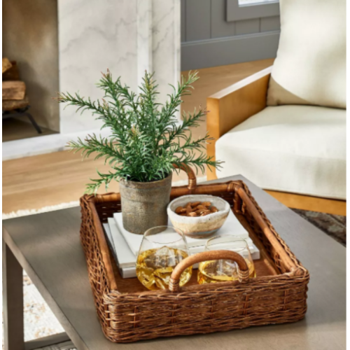 Rattan Rectangle Woven Tray - Threshold™ designed with Studio Mcgee