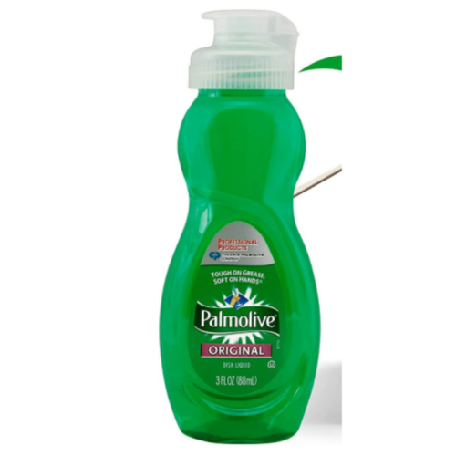 PALMOLIVE Dishwashing Liquid, Travel Dish Soap, Original Scent, Green, 3 Fluid Ounce Bottle pack of 5