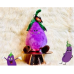 Mikey the Joyful Eggplant | 15″-L Huggable Friends