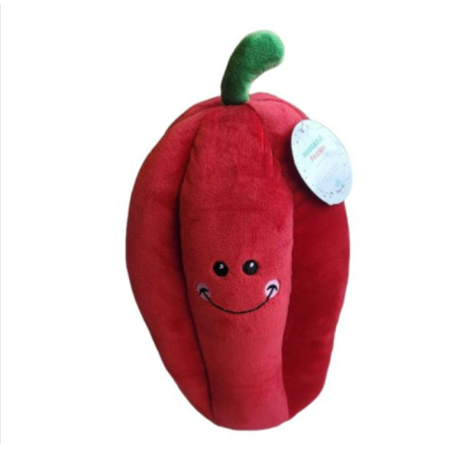 Silver One Huggable Veggies Red Pepper Plush 10” Squeeze Cuddle Baby Infant Toy