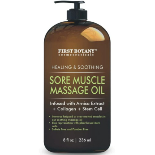 First Botany Sore Muscle Massage Oil for Massage Therapy 8 fl. oz.