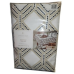 Everhome Diamond Weave 60-Inch x 102-Inch Oblong Tablecloth in Peyote/Tan White