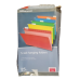 5 Tab Multi color Heavy duty Hanging File Folders 25 ct