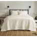 Bee & Willow Fringe Edge 3-Piece Full/Queen Quilt Set in White