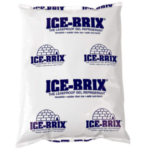 Polar Tech - IB 6 IB6 Ice Brix Leakproof Viscous Gel Refrigerant Poly Pack, 4" Length x 6" Width x 3/4" Thick 10 pcs