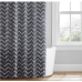 Simply Essential™ Chevron Cotton Shower Curtain 72 x 72 Gray