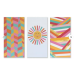 Wild Sage™ Geometric Sun 15-Inch x 30-Inch Canvas Wall Art (Set of 3)