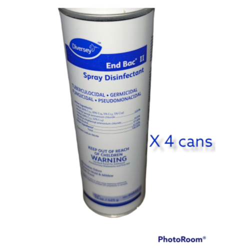 End Bac II Disinfectant Spray 15oz aerosol 4 pack