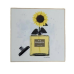 Fairchild Paris Chanel Bottle Sunflower Hanging Plaque