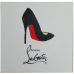 Fashion Designer Classy Black / Red Pump - Framed Print