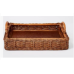 Handcrafted Rattan Wicker Tray By Threshold With Tags