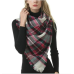 VIVIAN & VINCENT Soft Classic Luxurious Blanket Tartan Square Scarf Wrap Hijab