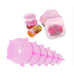 Sustainable Silicone Food Lids ( pink)