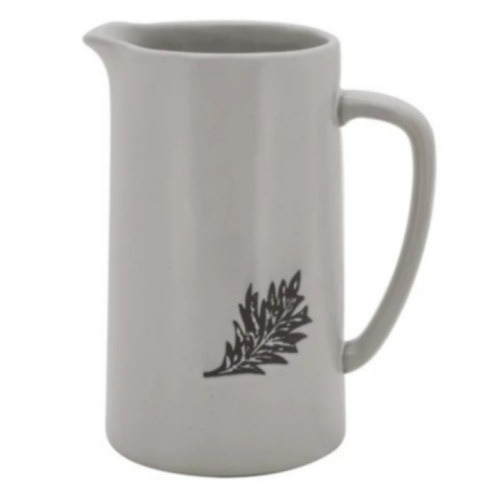 Bee & Willow™ Autumn Leaf Pitcher in White/Grey