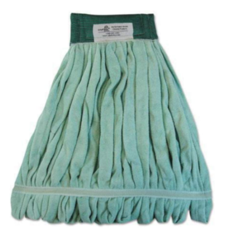 Boardwalk Mwtlgct Microfiber Looped-End Wet Mop Head, Large, Green