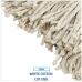 Boardwalk Premium Cut-End Wet Mop Head, Cotton, 16 oz., White