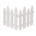 Woodyhome 1 ft. H X 1 ft. W Picket Plastic Fence Panel (Set of 12)