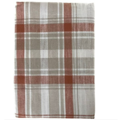 Bee & Willow Woven Autumn Plaid Fabric Tablecloth 70