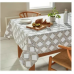 Everhome Diamond Weave 60-Inch x 120-Inch Oblong Tablecloth in Peyote/Tan White