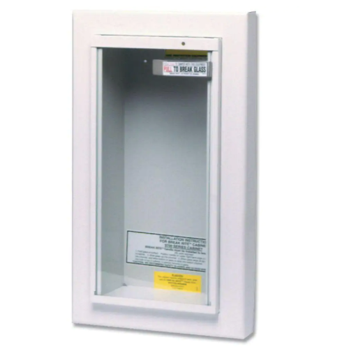 Potter Roemer Loma Steel Fire Extinguisher Cabinet, Full Acrylic Window, Fully Recessed