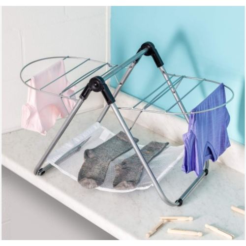 Honey-Can-Do DRY-03623 Tabletop Gullwing Drying Rack, 16.9W x 29H,Silver