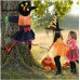 AYOGU Classic Crashing Witch, Hanging Halloween Decor Crashed Witch Outdoor Halloween Decorations