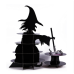 Halloween Cupcake Stand Party Supplies Decoration Large Cardboard Cupcake and Dessert Stand for 36 Cupcakes,Witch and Poison Cupcake Tower Stand