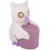 Silver One Huggable Friends Plush Owl Stuffed Animal & Purple Throw Blanket