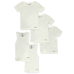 Isotoner Boys' 5-Piece Crew Neck T-Shirts And Tank Tops Set - white, 6 - 8