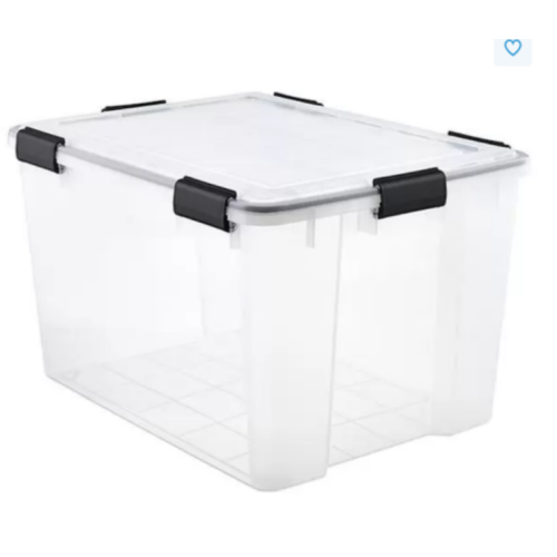 Weathertight Tote Clear 74 Qt.