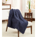 Posh Home luxurious Embossed Chevron Sherpa Throw