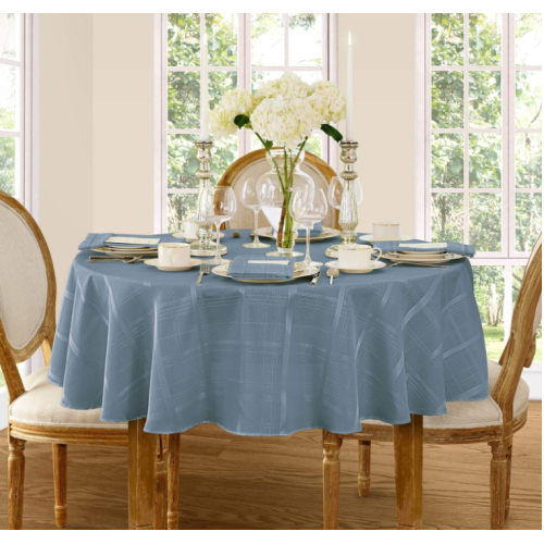 Simply Essential Windowpane Plaid Tablecloth 