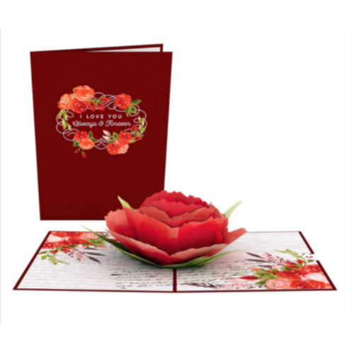 Lovepop Love Rose Bloom Pop-Up Card