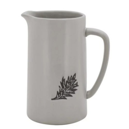 Bee & Willow™ Autumn Leaf Pitcher in White/Grey