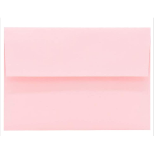 50 Pack A7 Pink Invitation 5x7 Envelopes - Self Seal, Square Flap,Perfect for Baby Shower, 5x7 Cards, Weddings, Birthday, invitations, Graduation