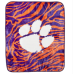 College Covers Clemson Tigers Raschel Throw Blanket, 60 in by 50 in