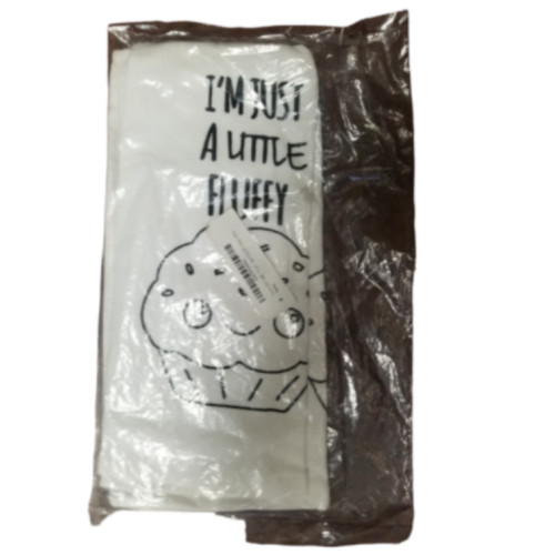 Generic Funny Dish Towel, I'm Just A Little Fluffy, Terry Cloth Towel, Baking Joke, Housewarming Gift, Cotton, White