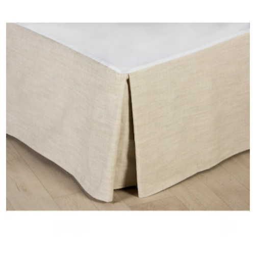 Classic Linen Natural bed skirt different drops