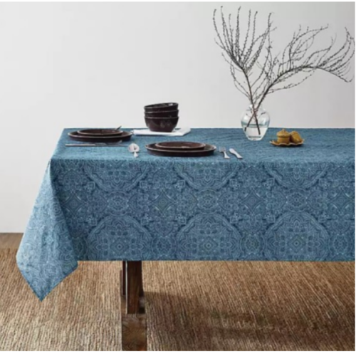 Bee & Willow™ Rectangular Laminated Tablecloth Etched Chambray