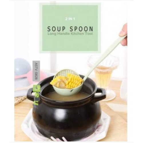 2-in-1 Soup Spoon & Colander Strainer - Set of 3