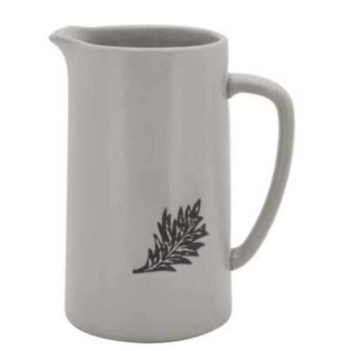 Bee & Willow™ Autumn Leaf Pitcher in White/Grey