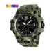 SKMEI 1155B Quartz Digital Electronic Men Watch Fashion Casual Outdoor Sports Male Wristwatch Dual Time Date Week Waterproof Luminous Multi functional Watches