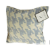 Decorative Throw Pillow, 20" X 20", White & Blue Casa Decor Home