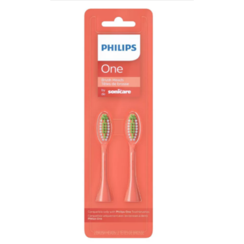 Philips One by Sonicare Replacement Electric Toothbrush Head - 2pk