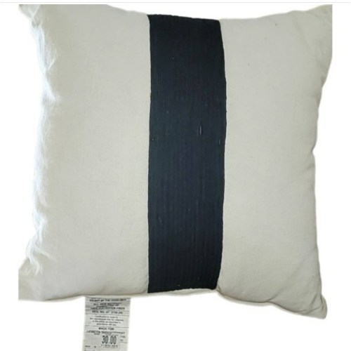 Everhome™ Tuxedo Stripe Linen Square Throw Pillow