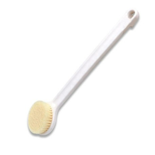 Soft Bristle Bath Brush With Curved Long Handle For Men & Women 