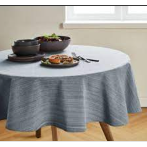 Our Table™ Textured Round Tablecloth - Navy, 90 in